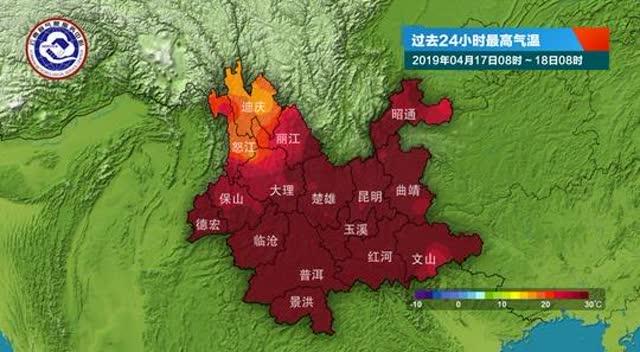 415云南这地方全国最热昆明气温接近30