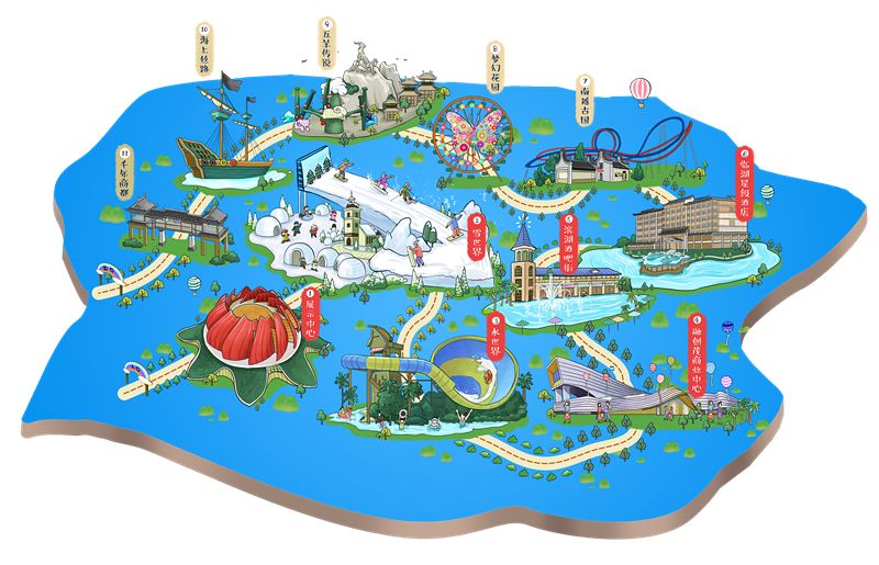 广州融创乐园地图图片