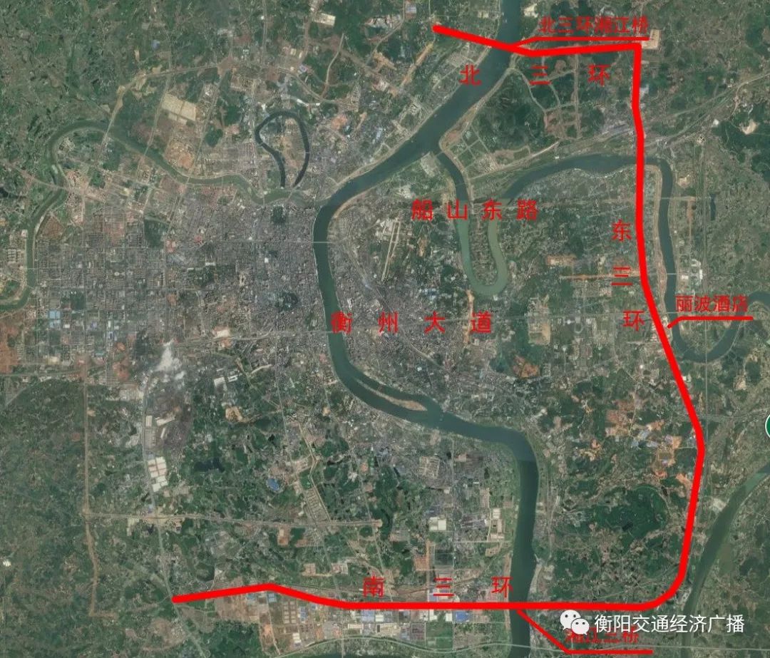 衡阳市三环路规划图图片