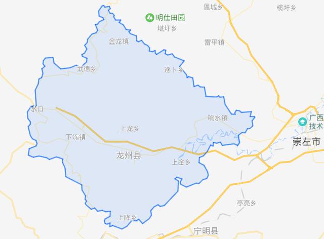 龙州县水口镇地图图片