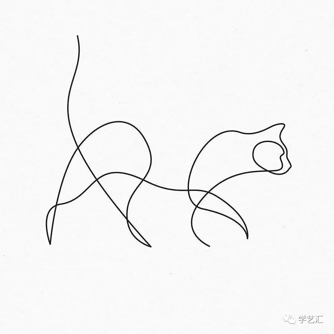 简单的小动物一笔画先来欣赏一些绘制一些精美的图案.