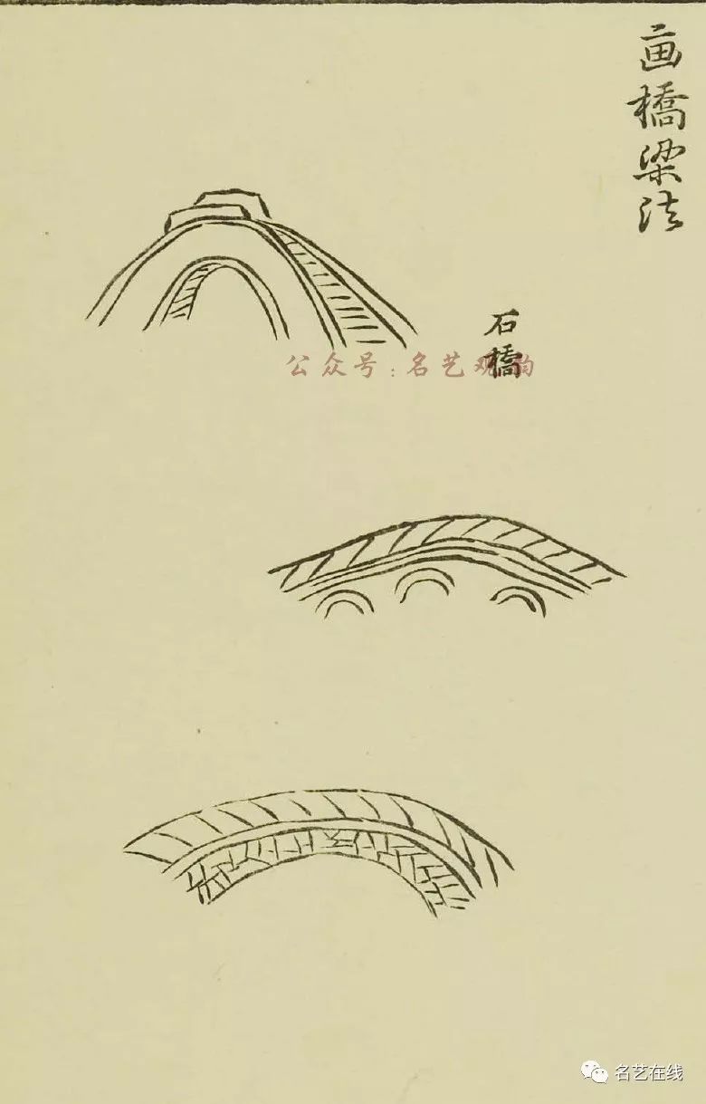 国画亭子与桥的画法图片