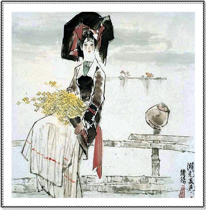 王绪阳画家水墨人物笔墨精到