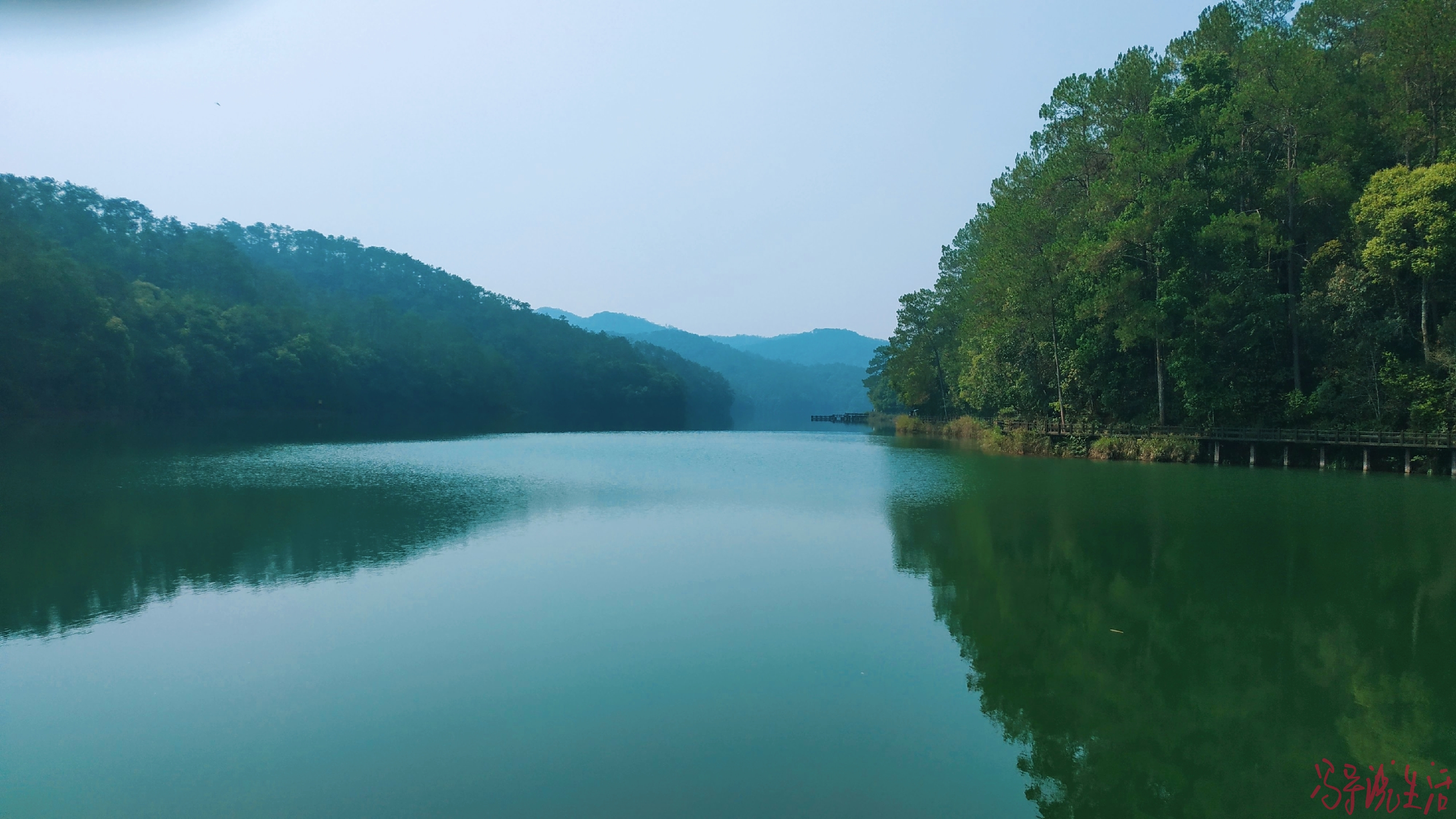 手机摄影普洱梅子湖公园