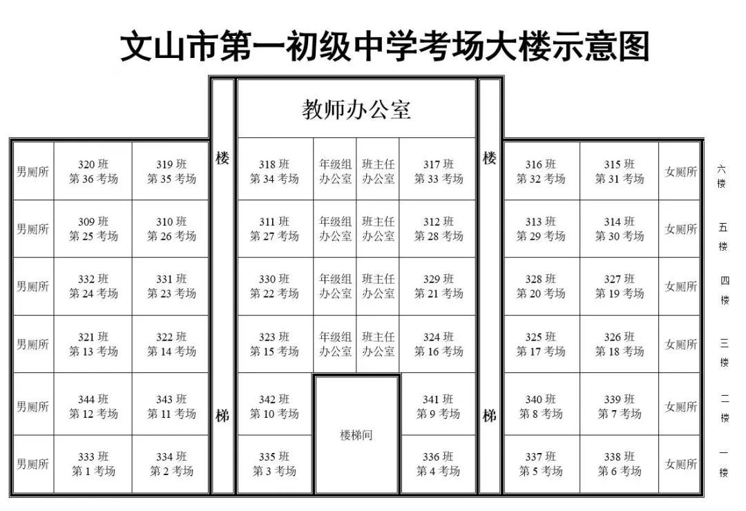 文山州公务员考试本周末开考,先看看考点示意图心不慌