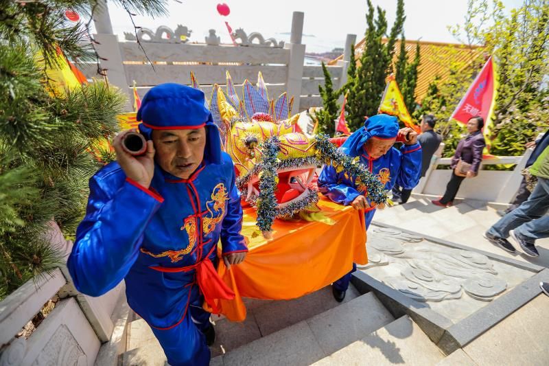 穀雨祭海,規模最為盛大者,要數榮成市人和鎮院夼及周邊漁村.