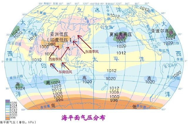 亞洲的東亞,東南亞和南亞地區是世界上最為典型,面積最大的季風氣候