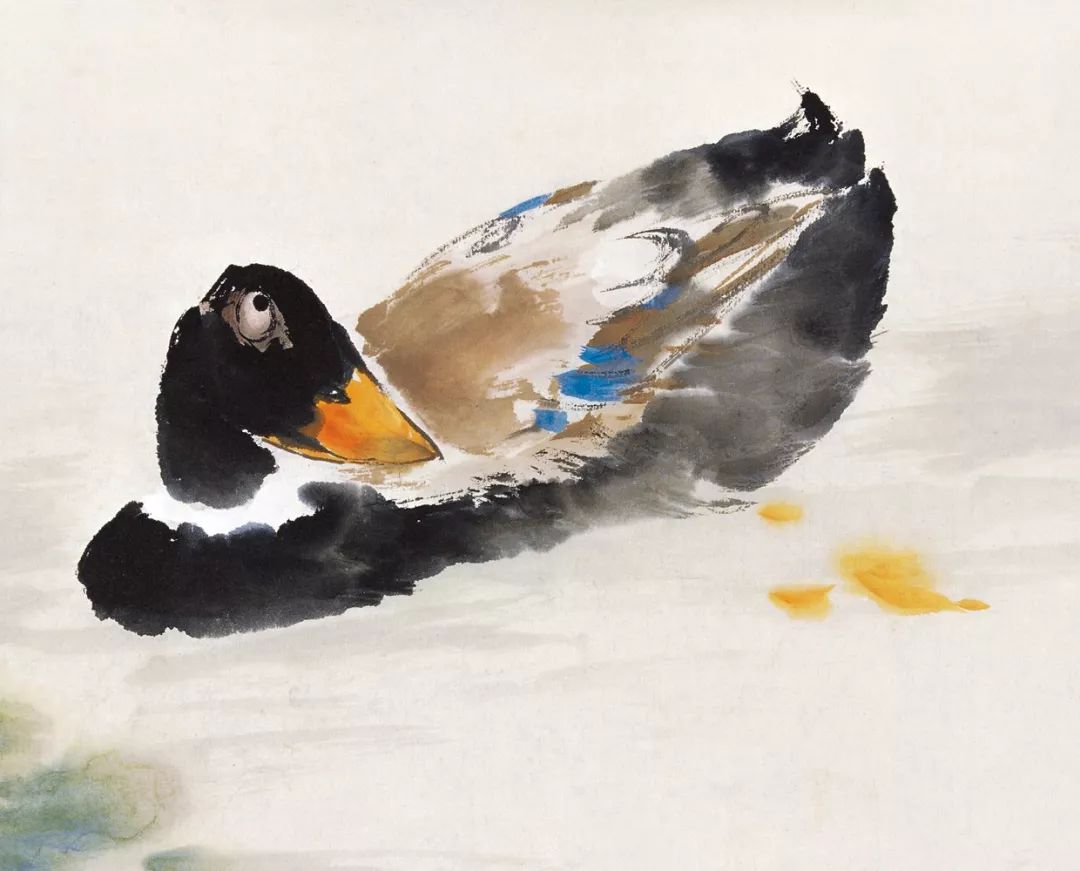 水墨画鸭子的画法图片