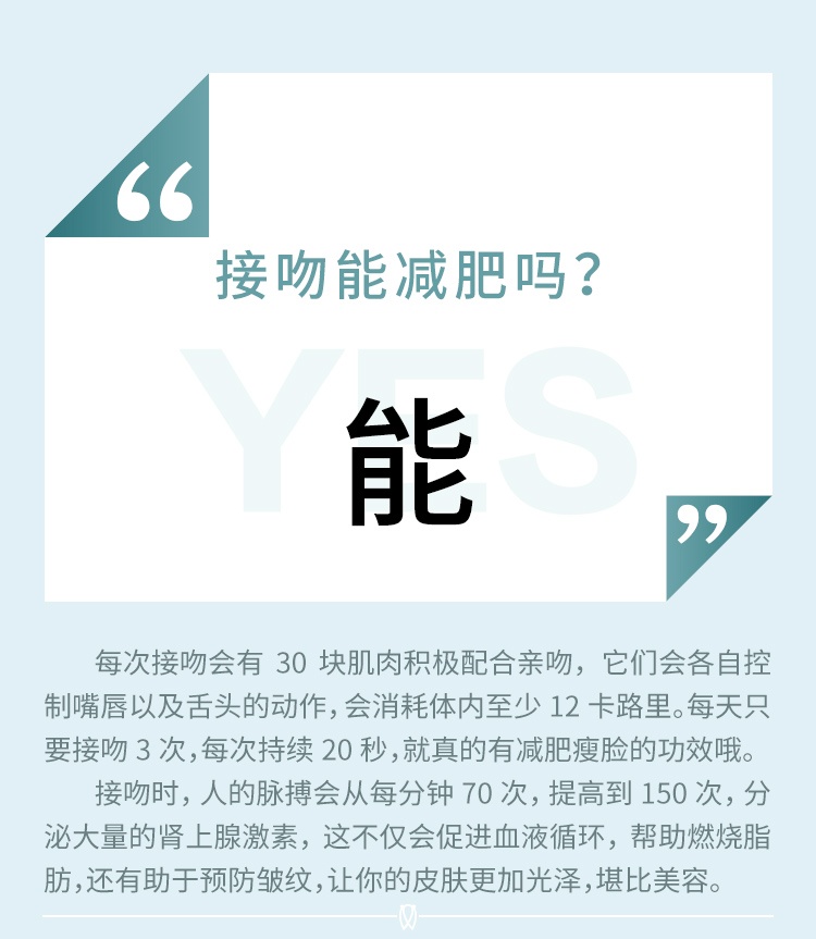 接吻能减肥吗?