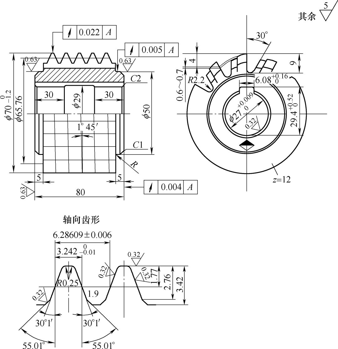 cad画花键的详细步骤图片