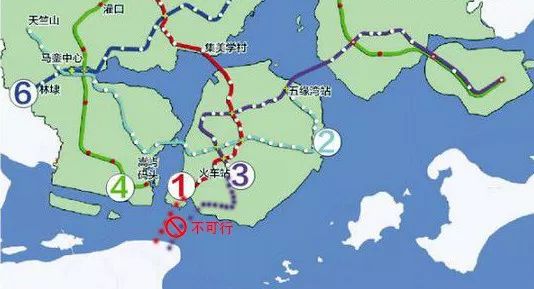 漳州市铁办厦门地铁123号线延伸至漳州港方案不可行