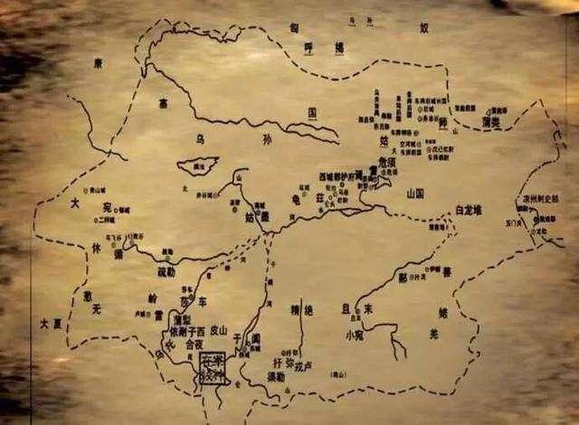 古龟兹国地图图片