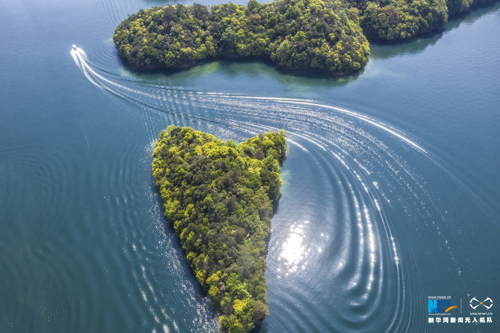 航拍:山青水更绿 春满太平湖