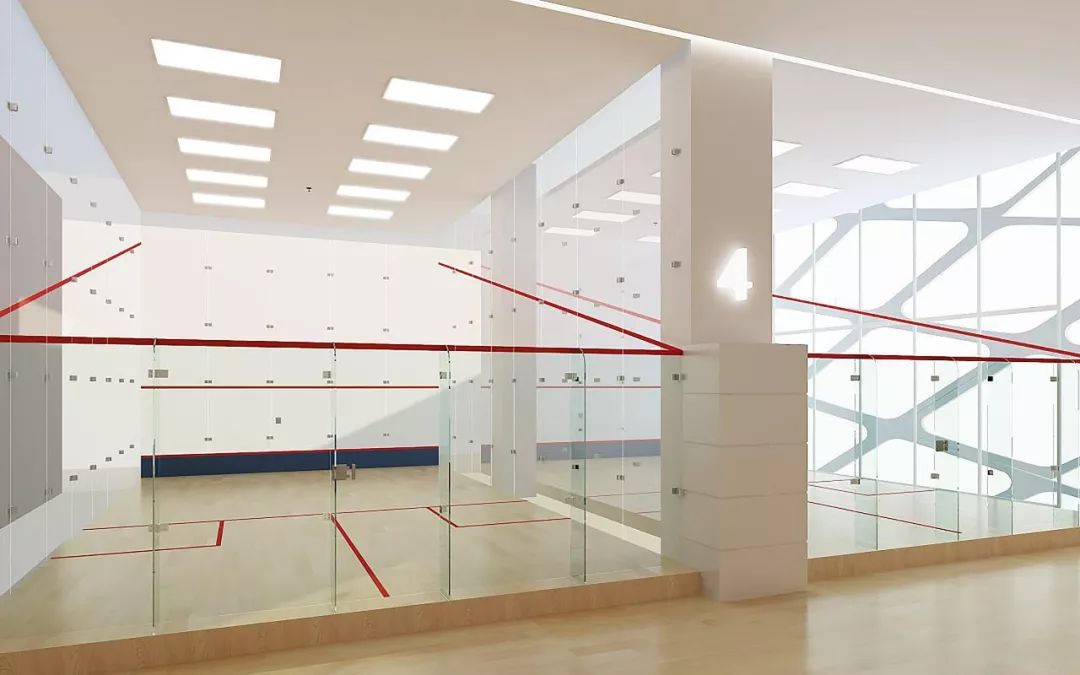 人家的壁球馆!你没有看错,居然还有射箭室!