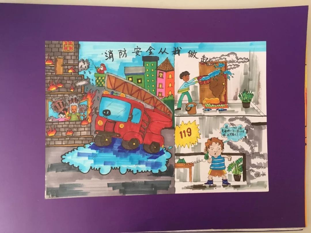 第三届儿童消防绘画作品展示(十四)