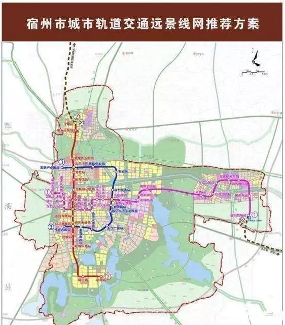 宿州輕軌規劃方案軌道交通2號線設置站點臨近客運站