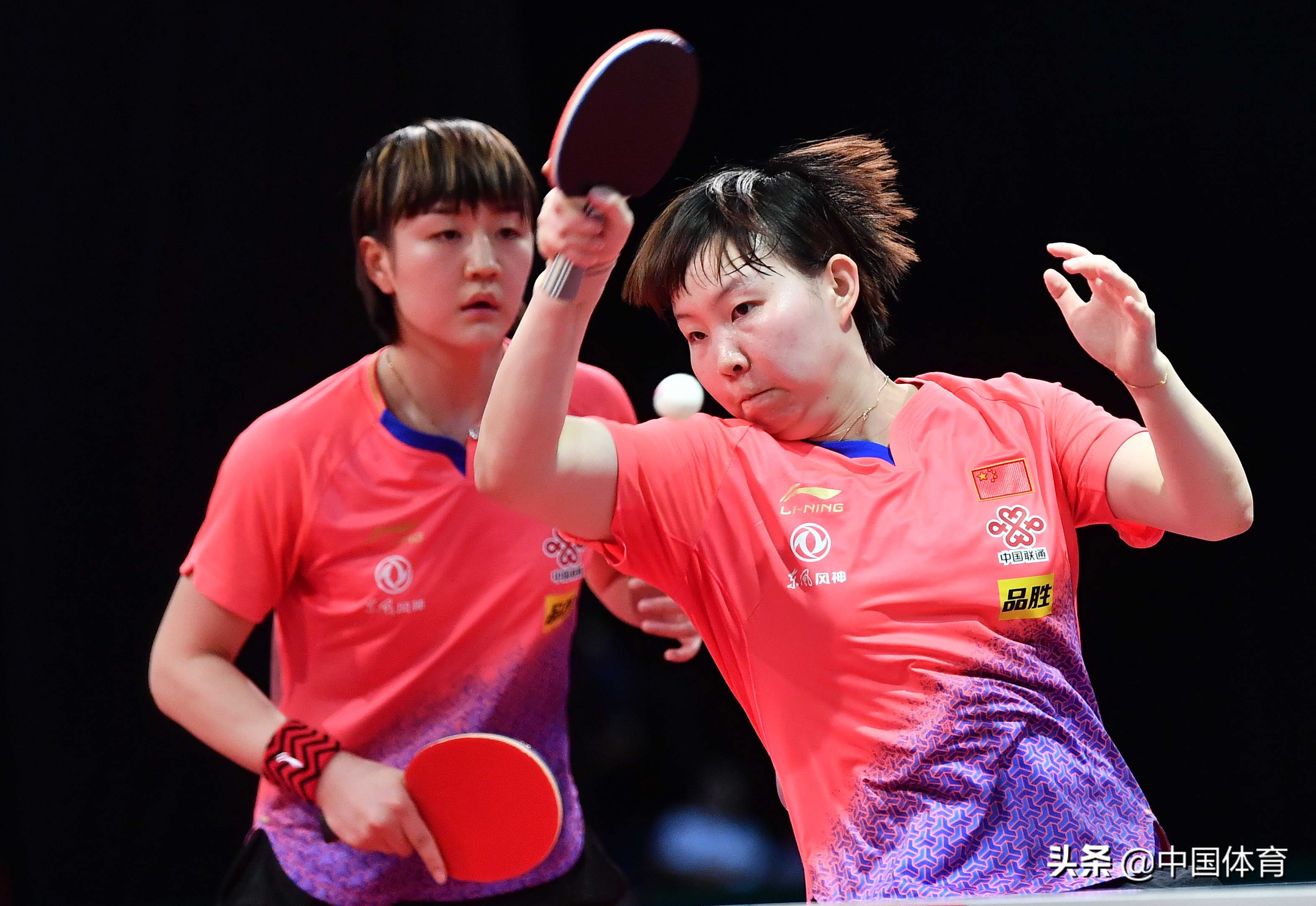 2019世乒賽女子雙打第三輪 陳夢/朱雨玲勝對手進前八