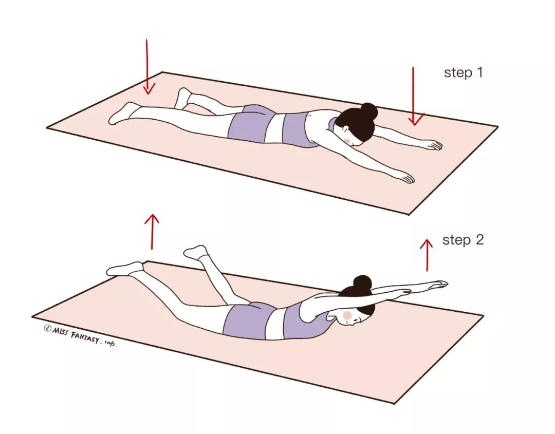 俯卧背起示范动作图片