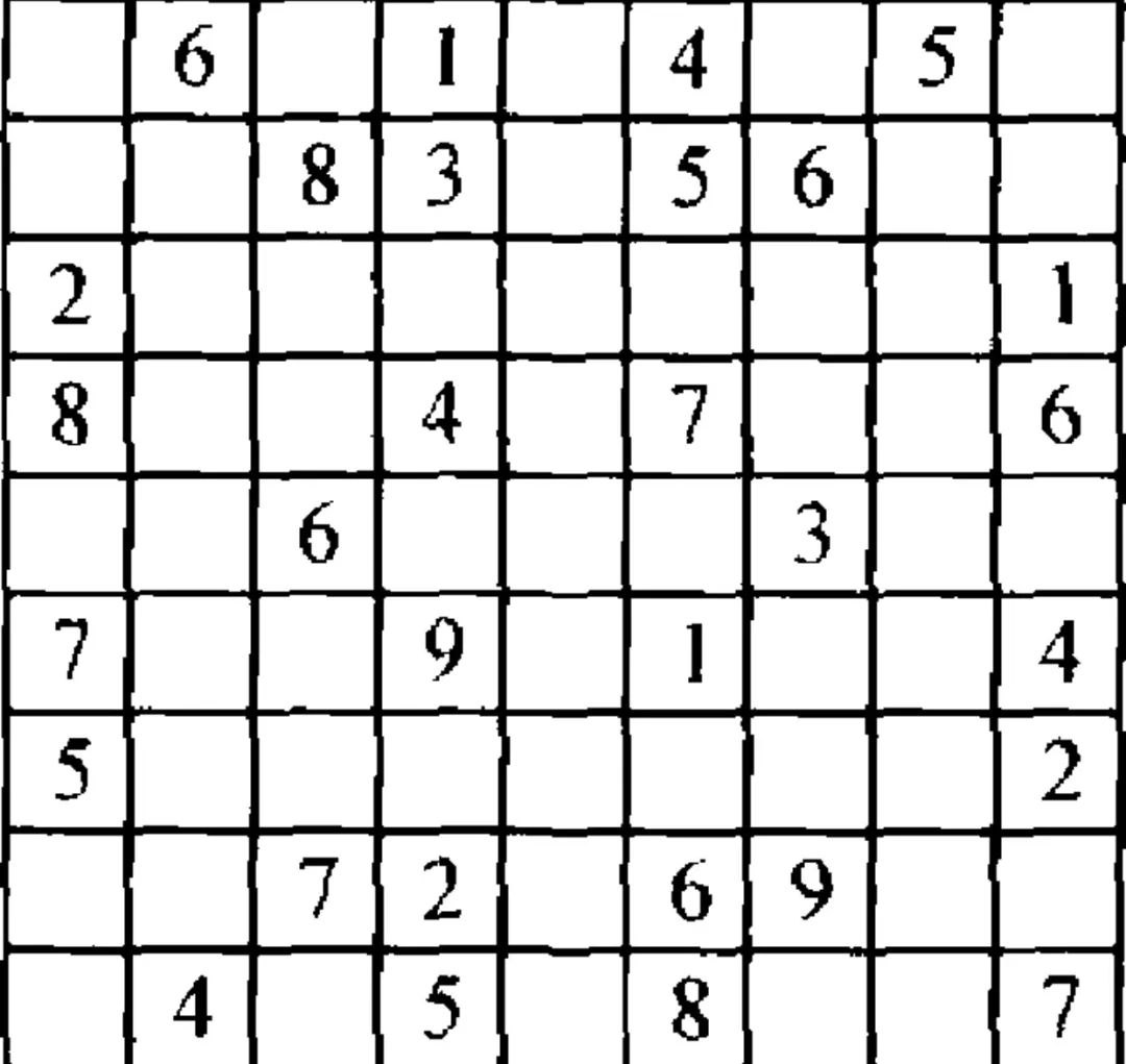 填九宫格的数字,使任意3x3个格子都含有数字1~9
