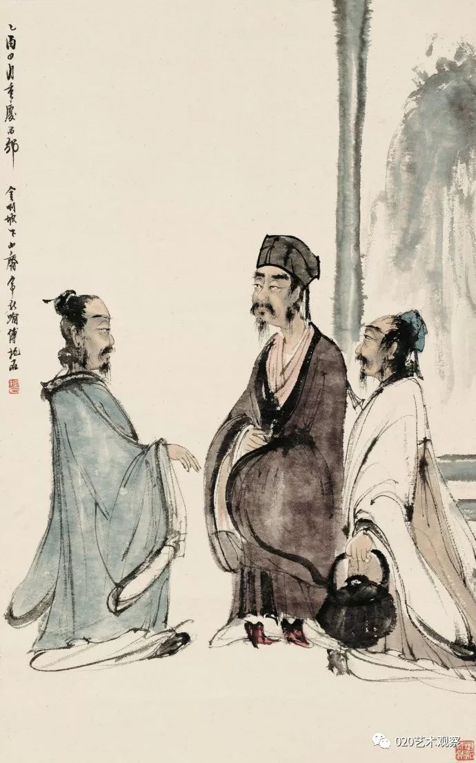 傅抱石笔下的美人最勾魂,那勾魂处在哪儿呢?(100幅)_人物画