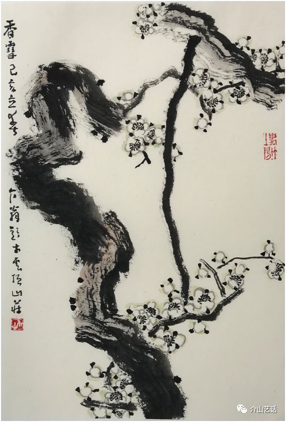 康师傅评介翁刘秉贤写意花鸟画美不胜收一幅比一幅美