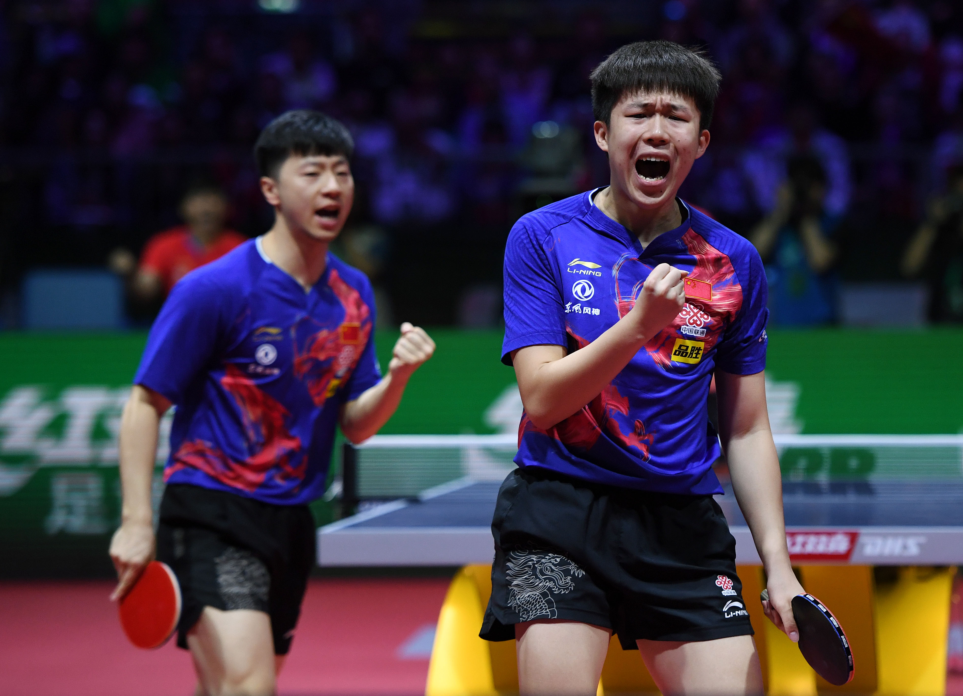 乒乓球丨世锦赛马龙王楚钦夺得男双冠军