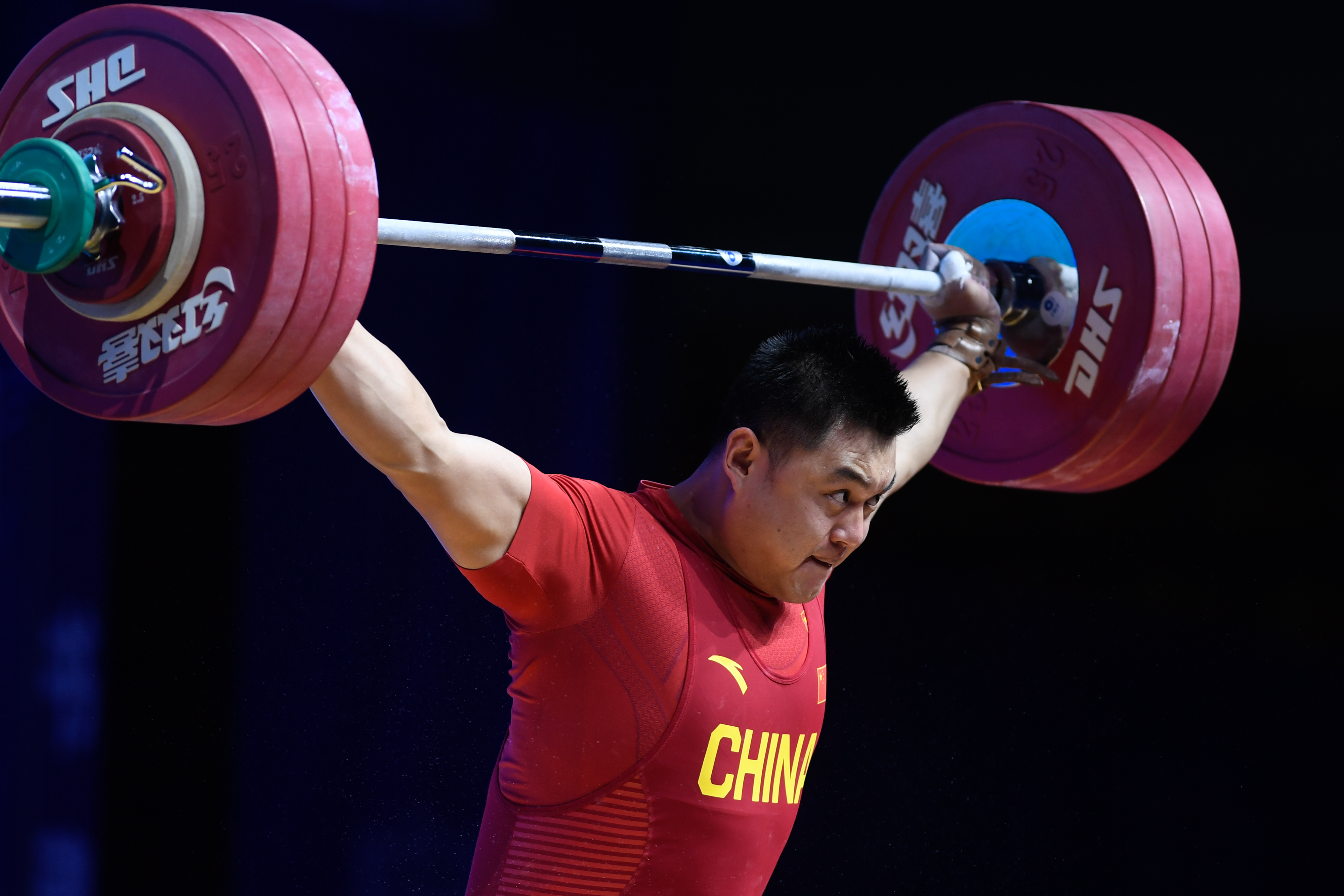 举重——亚锦赛:杨哲获得男子109公斤级冠军