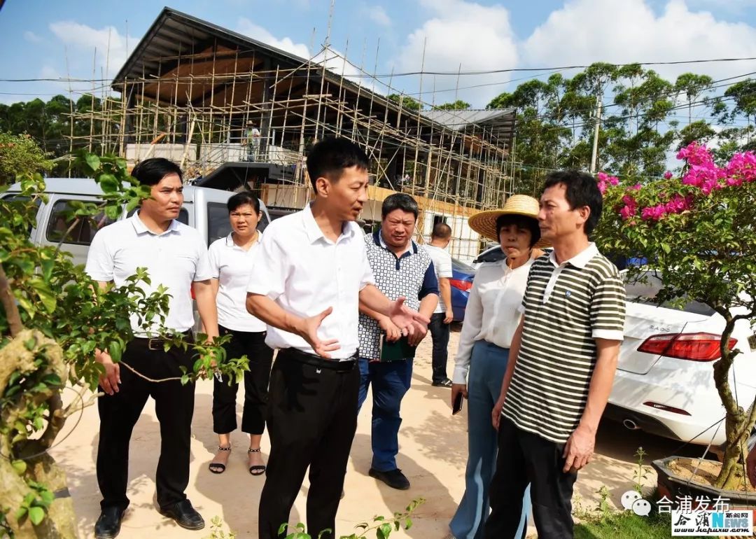 合浦县委书记杨斌到石湾镇大田村调研大田花谷乡村旅游区建设