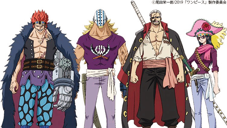 在剧场版14中,就像开会一样会一个接着一个的出现,七武海