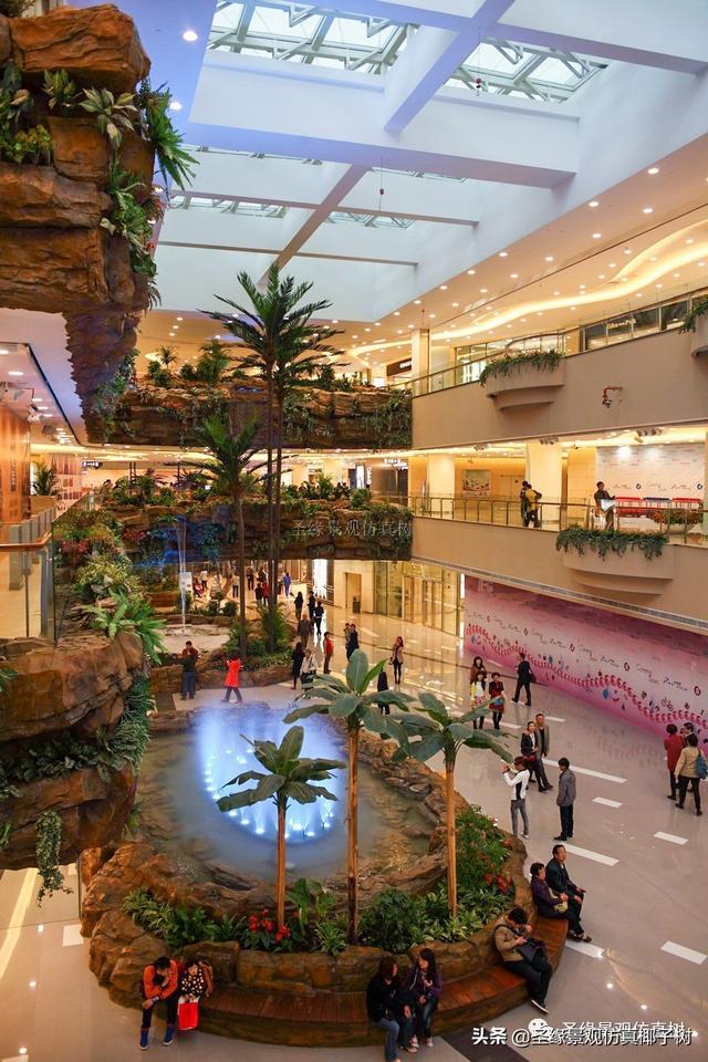 圣缘景观仿真椰子树|地中海热带雨林风格商场酒店装饰品