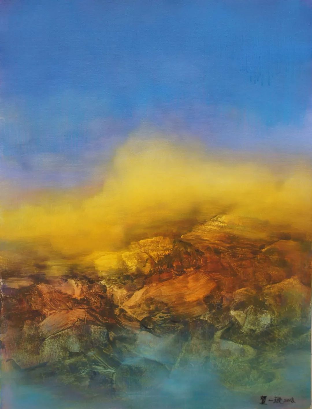 《艺展中国》贺一珉油画作品展_cm