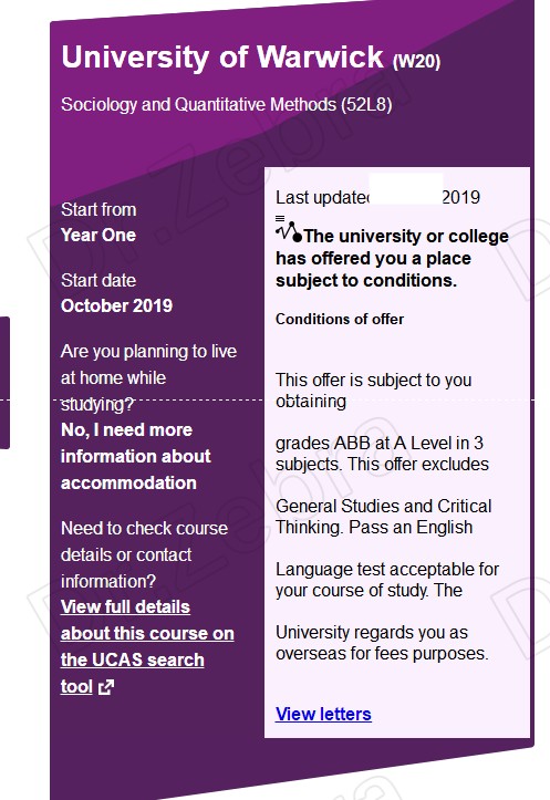 斑马博士，斑马博士留学中心， The University of Warwick， Sociology with Quantitative Research Methods ，华威大学，社会学与定量方法专业