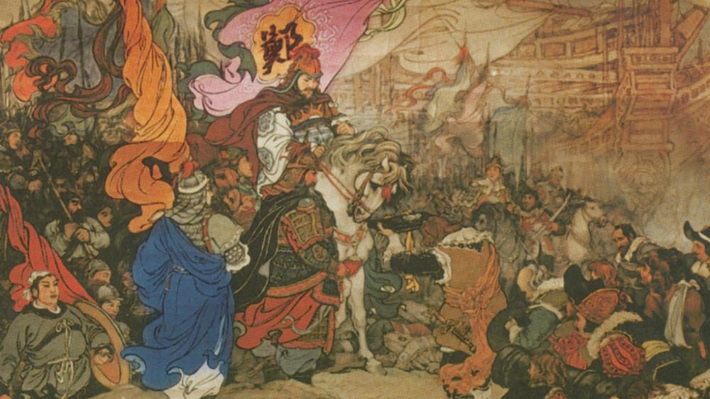 1661年,眼见明朝大厦将倾,郑成功率精锐主力两万五千将士,战舰几百艘