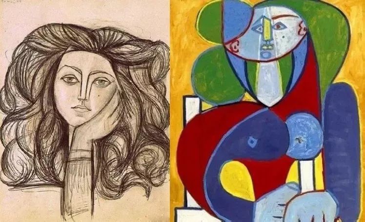 玛丽·泰雷兹对毕加索超现实主义风格影响极深的吸引大师的女神,关键