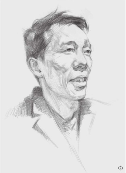 男中年头像的画法