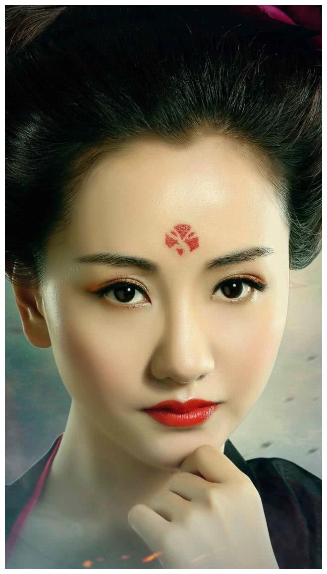古代女子的梅花妆章子怡英气赵丽颖不好惹看到杨幂想娶她
