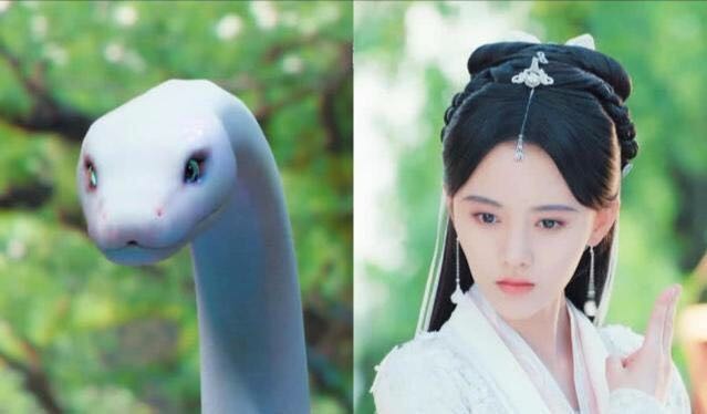 这个版本的白蛇传也是很多人都看过,而现出原形后的白蛇问什么这么小