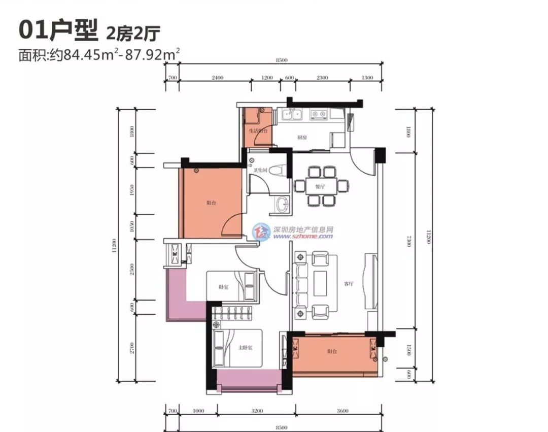 戳圖放大看戶型圖目前,和成嘉業戶型圖還未對外公佈,想來產品設計不會