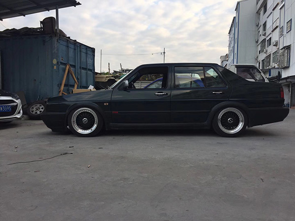 方头老捷达mk2改装气动避震案例