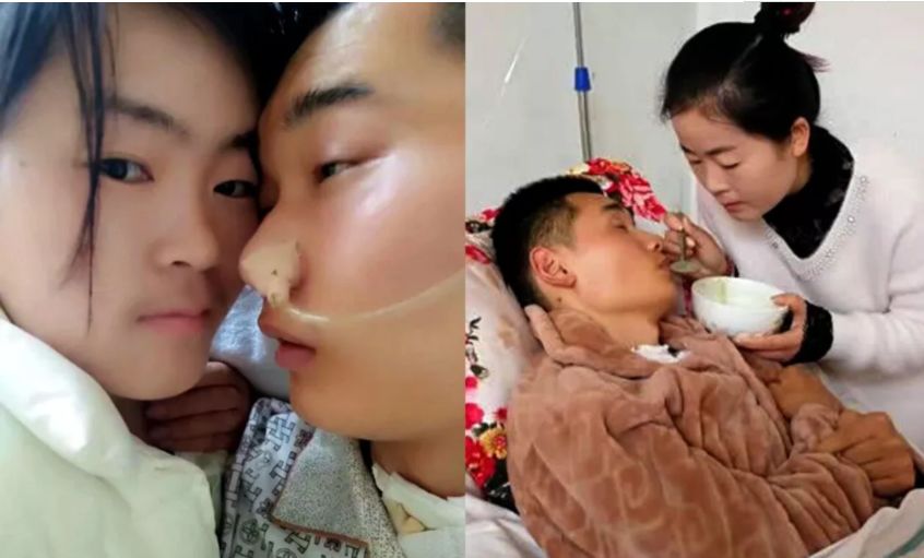 张娟从去年开始玩快手,直播自己照顾植物人丈夫的日常,认识了全国名地