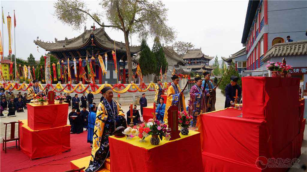 通渭湛龙观第三届超度祈福法会举行度人建坛等科仪