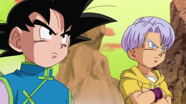 悟天和特兰克斯这两个孩子是龙珠超最先被放弃的两位,当初在布欧篇