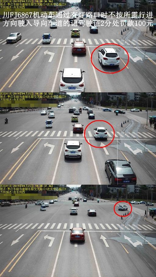 闯红灯,逆行.什邡交通违章曝光(第190429期)!