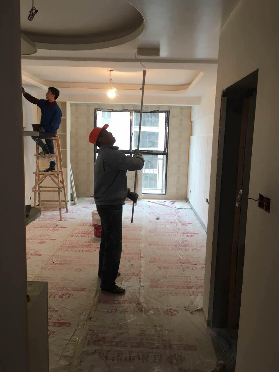 芜湖老房二次装修芜湖蓝湖群112平方装修现场