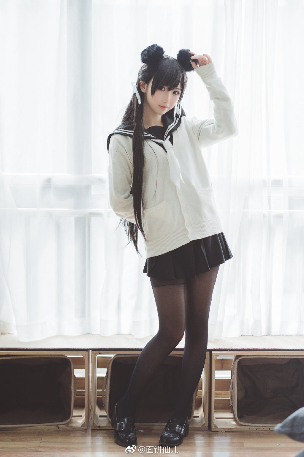 【cos正片】碧蓝航线爱宕cos,jk萌妹魅力十足!