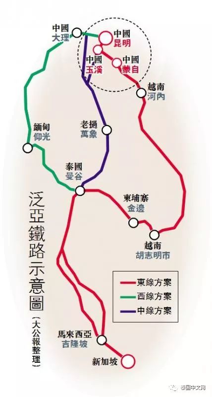 中泰高铁中国段线路图图片