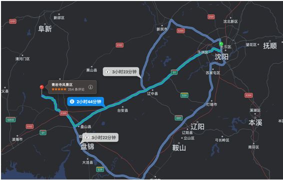 从北京方向驶来车辆沿g1京哈高速532a出口行驶至g4513奈营高速,之后经