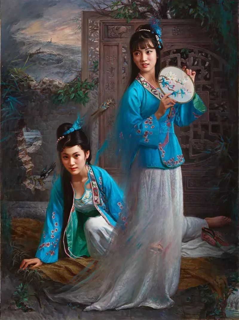 色彩斑斓的神鬼狐妖——安静聊斋油画