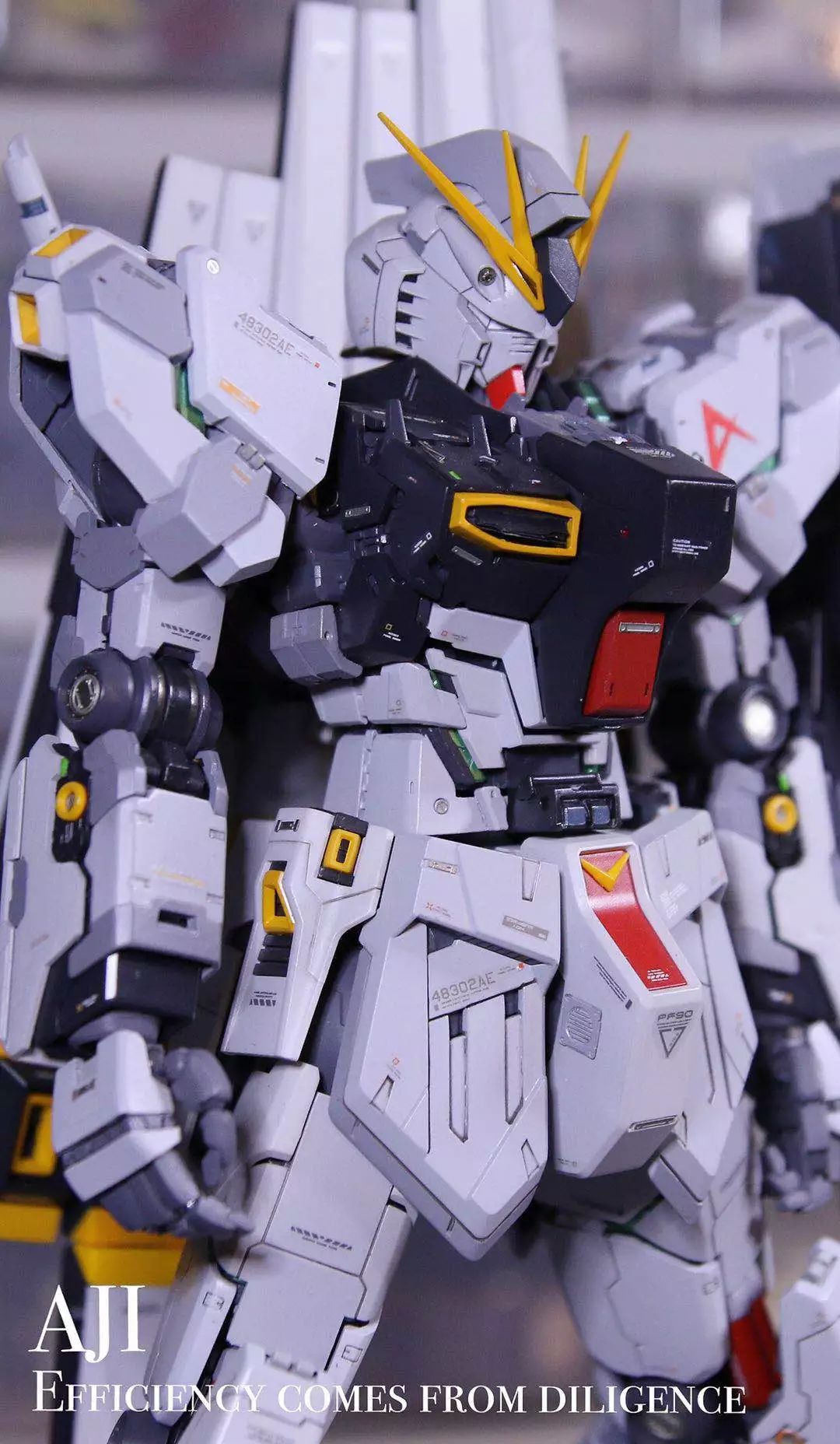 牛高达 msb的gk改件,牛头使用市售独立的gk牛头,整体造型十分优秀