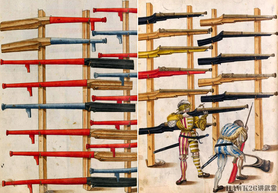 这种火枪非常原始,并没有任何扳机或引火装置.